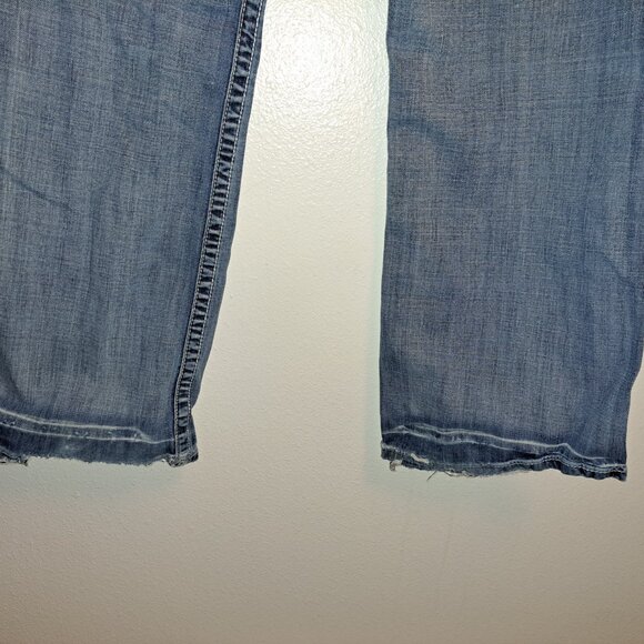 BKE Denim Tyler Distressed Embroidered Pocket Jeans size 36 - Picture 11 of 14